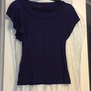 Banana Republic top, navy-violet top